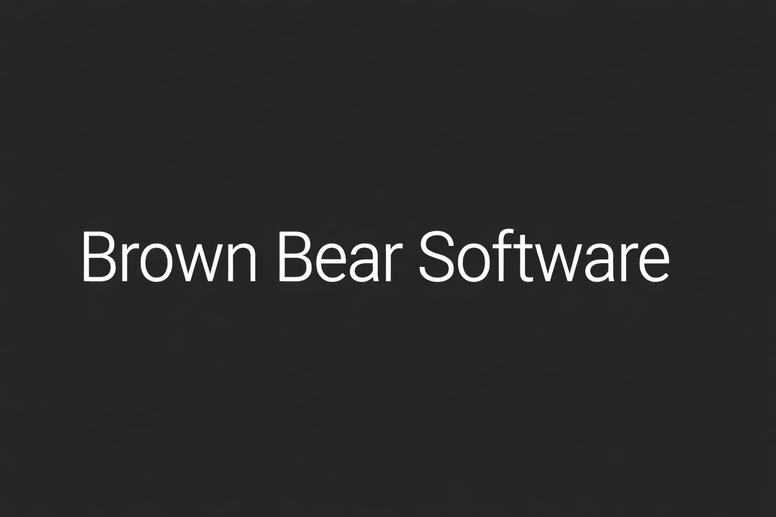 Brown Bear Software